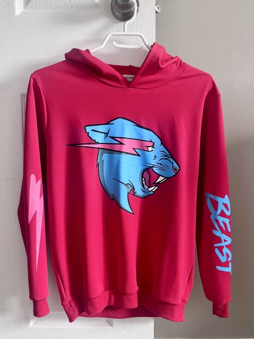 Youth Mr Beast Hoodie Red Sweatshirt